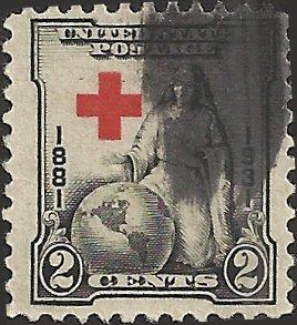 # 702 Used Black And Red Red Cross