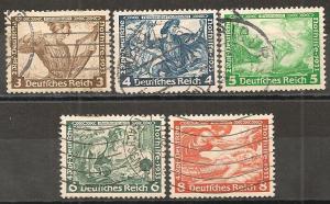 Germany #B49-53 F-VF Used CV $17.65 (S10)  