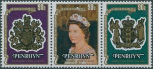 Cook Islands Penrhyn 1978 SG121-123 Coronation set MNH