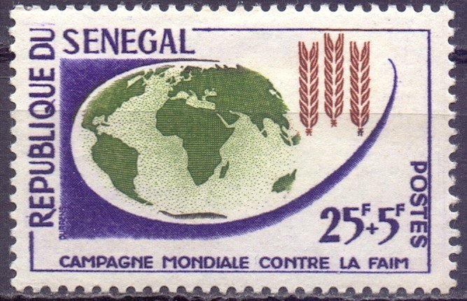 Senegal. 1963. 257. Freedom from hunger. MLH.