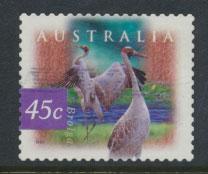 Australia SG 1689d perf 12½ x 13 Used -  Birds brolga