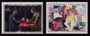 France 1961 ART Paintings Complete (4)  VF/NH(**)
