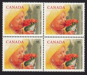 HISTORY = ELIZABETH, The Queen Mother = Canada 2000 #1856 MNH HV BLOCK