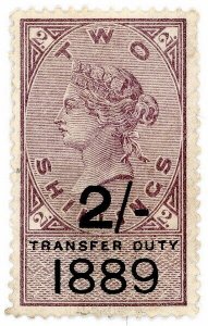 (I.B) QV Revenue : Transfer Duty 2/- (1889)