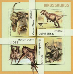 Dinosaurs Stamp Sauroniops Pachytholus Allosaurus Fragilis S/S MNH #6293-6296