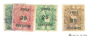 Guatemala #124-127  Single