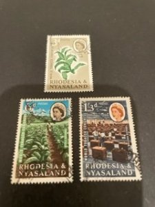 Rhodesia + Nyasaland sc 184-186 uhr