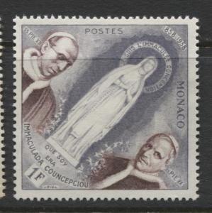 Monaco - Scott 412 - Apiration of the Virgin -1958 - MLH - Single 1f Stamp