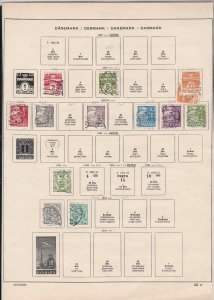 denmark stamps page ref 18172