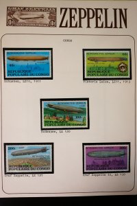Worldwide All Mint Graf Zeppelin Stamp Collection