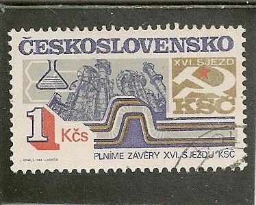 Czechoslovakia  Scott  2476    Chemical Industry   Used