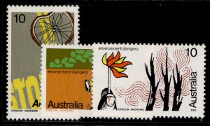 AUSTRALIA QEII SG586-588, 1975 enviromental designs set, NH MINT.