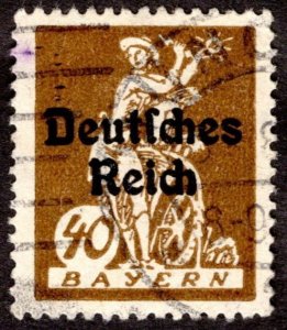 1920, Bavaria 40pf, Used, Sc 261