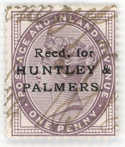 (I.B) QV Commercial Overprint : Huntley & Palmers