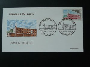 post office stamp day FDC Madagascar 1969