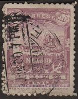 Mexico SG#223 Used - 1895 10c. - Carriages, Horse Riding