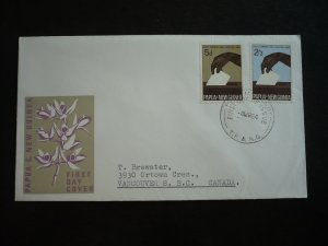 Postal History - Papua New Guinea - Scott# 182-183 - First Day Cover