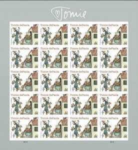 US Tomie dePaola NDC/Imperf Sheet of 20 Stamps MNH 2023 Ships 15 May