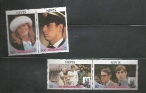 NEVIS - 1986 - Royal Wedding - Perf 4v Set - Mint Never Hinged