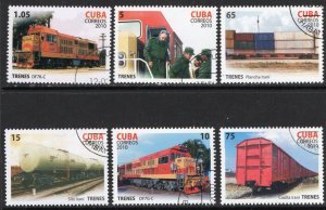 Thematic stamps CARIBBEAN 2010 TRAINS 6v used