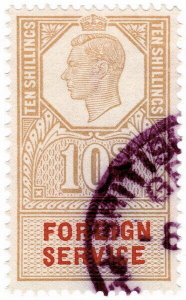 (I.B) George VI Revenue : Foreign Service 10/-