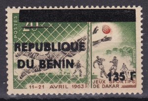 BENIN 1994 /5 571 135F €100 FOOTBALL SPORTS GAMES DAKAR OVERPRINT OVERLOAD MNH-