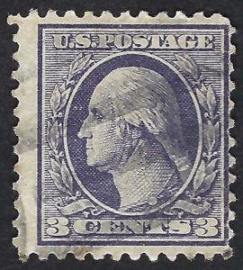 United States #502 3¢ George Washington, Type II. Light violet. VG. Used.