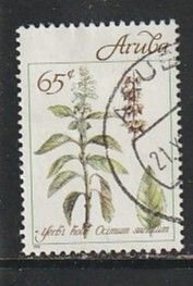 1991 Aruba - Sc 70 - used VF - 1 single - Medicinal Plants