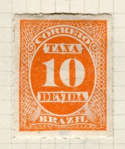 BRAZIL; Early 1900s TAXA DEVIDA issue Mint unused 10r. value