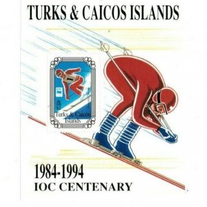 Turks and Caicos - 1994 - Winter Olympics - Souvenir Sheet - MNH