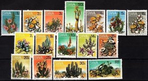 SOUTH WEST AFRICA (SWA) 1973 FLORA Plants: Desert Flowers. Complete Set 16v, MLH