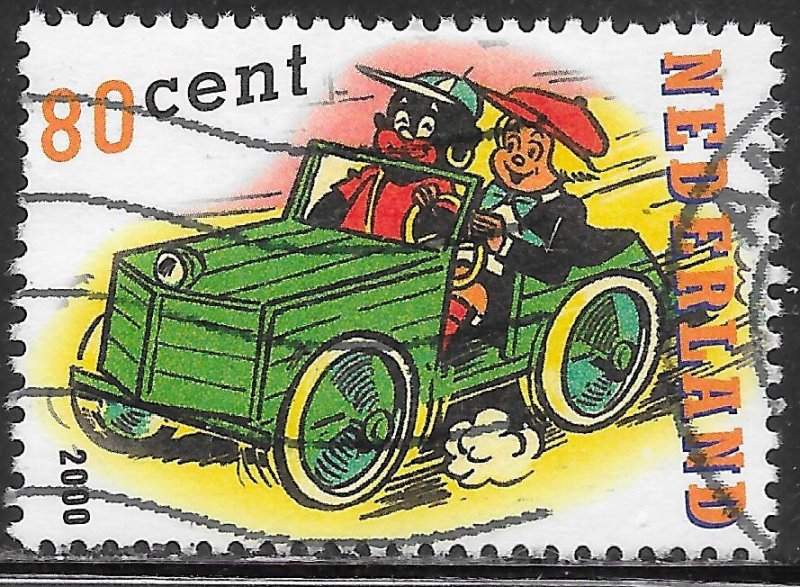 Netherlands 1056 Used - Sjors & Sjimmie - In a Soapbox Car