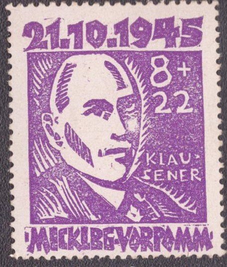 Germany DDR Russian Occupation Mecklenburg-Vorpommern 1945 -  12nB2 MH