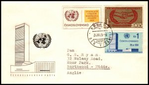 Czechoslovakia 1318-1320 Typed FDC