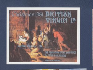 BRITISH VIRGIN ISLANDS - Sc 421 - MNH S/S -Christmas - 1981 