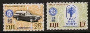 FIJI SG530/1 1976 ROTARY MNH