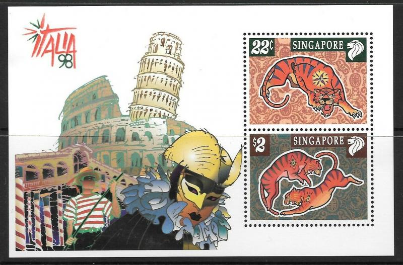 SINGAPORE SGMS970 1998 ITALIA 98  MNH