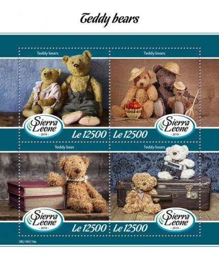 SIERRA LEONE - 2019 - Teddy Bears - Perf 4v Sheet - MNH