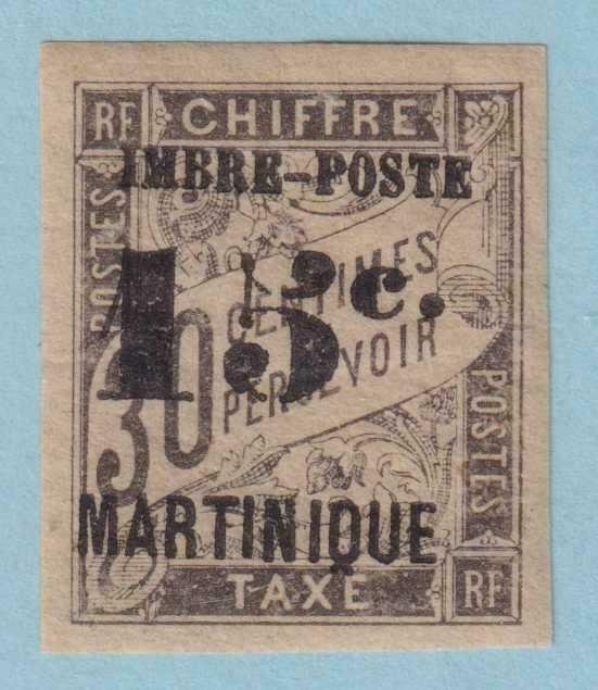 MARTINIQUE 25  MINT HINGED OG * NO FAULTS EXTRA FINE!