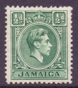 Jamaica Scott 116 - SG121, 1938 George VI 1/2d MH*