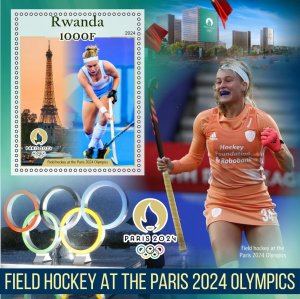 Olympic Games Paris 2024 Field Hockey 2024 year, 6 sheets  perforated  NEW