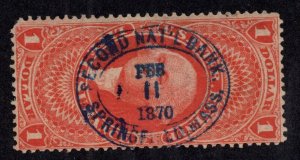 U.S. - R71c - Second National Bank - Feb 11, 1870 cancel