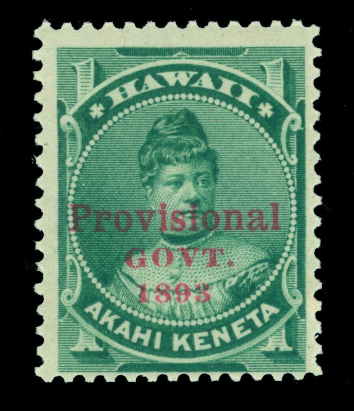 HAWAII 1893 Princess Likelike - Provisional Govt. OVPT. 1c green Sc# 55 mint MNH