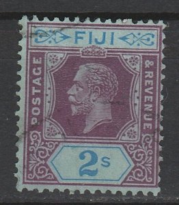 FIJI 1922 KGV 2/- WMK MULTI SCRIPT CA USED