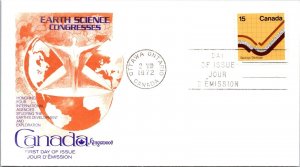 Canada 1972 FDC - Earth Science Congress, Geology - Ottawa Ont - J8847