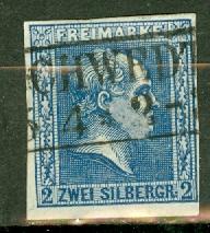 Prussia 12a (dark blue) used CV $42.50