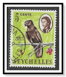 Seychelles #198a Black Parrot Used