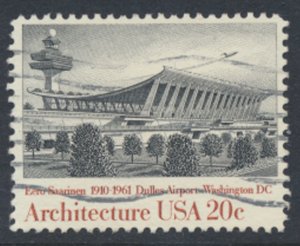 USA  SC# 2022  Used Dulles Airport  Architecture Series  1982  see scan