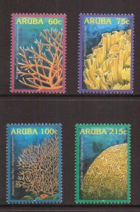 Aruba  #272-275   MNH  2005  corals