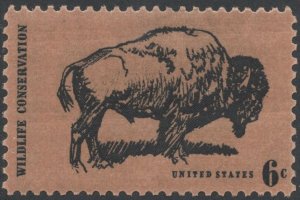 SC#1392 6¢ American Buffalo (1970) MNH